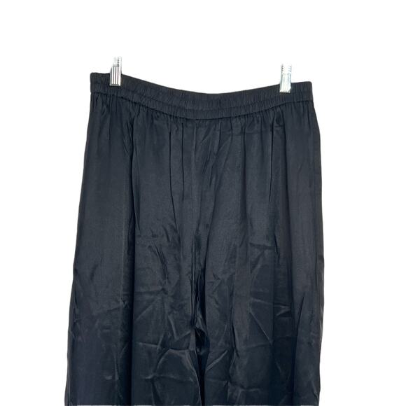 Vintage R & M Richards by Karen Wong Black Dress Palazzo Loose Pants Size 16W - Picture 2 of 7